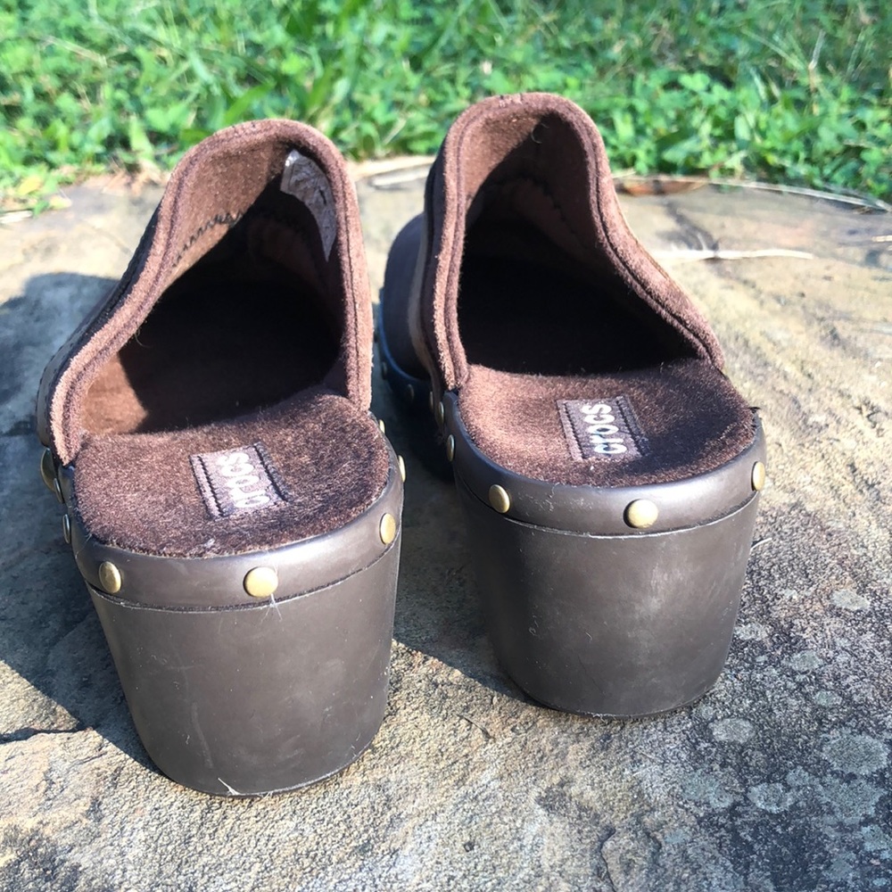 Brown Suede Clogs - Picture 3 of 5